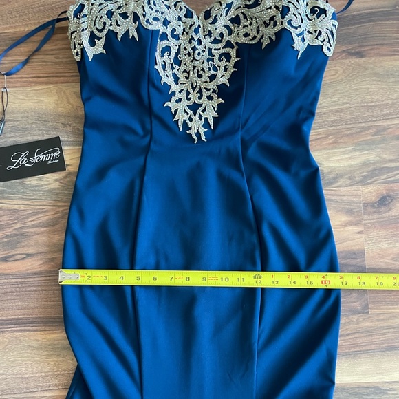 BNWT La Femme beaded gown - Picture 7 of 9